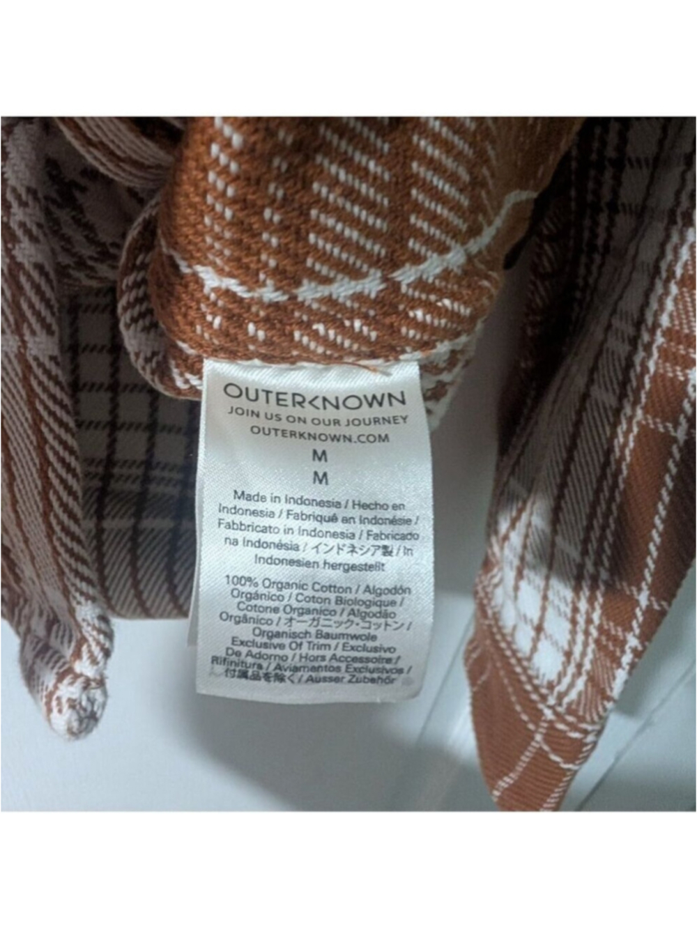 Outerknown | Blanket Shirt In Cedar Bigbury Plaid - Picture 11 of 14